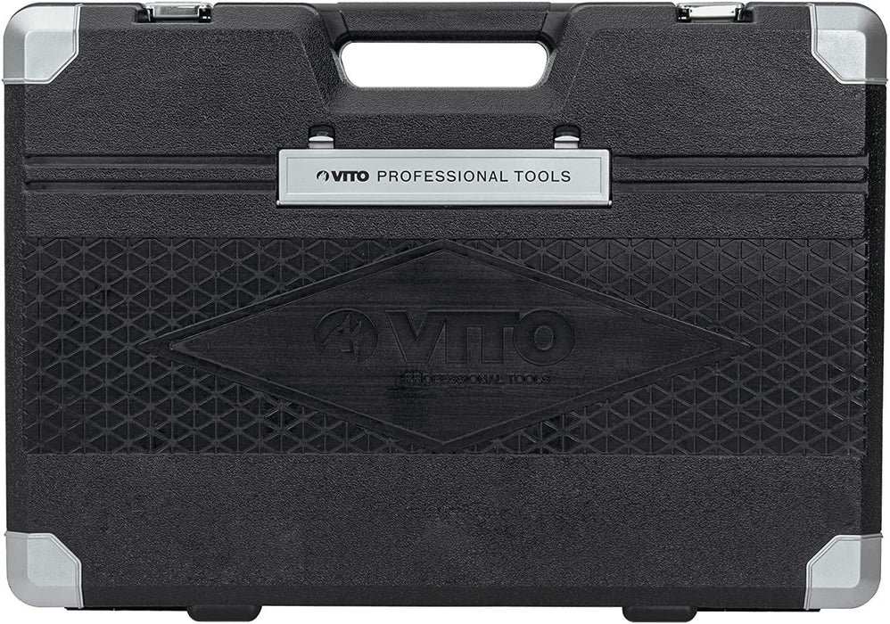 VITO Universal Werkzeugkoffer 119-teilig Werkzeug-Set Montage für den Profi, Monteur und Heimwerker - Werkzeugkasten,Werkzeugkiste,Werkzeugbox - Tools.de TP Profishop GmbH