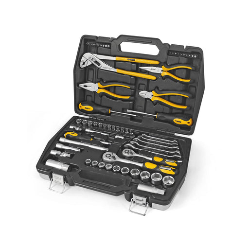 VITO universal Werkzeugkoffer 63-teilig Werkzeug-Set Montage für den Profi, Monteur und Heimwerker - Werkzeugkasten, Werkzeugkiste, Werkzeugbox - REF VIMF63 - Tools.de TP Profishop GmbH