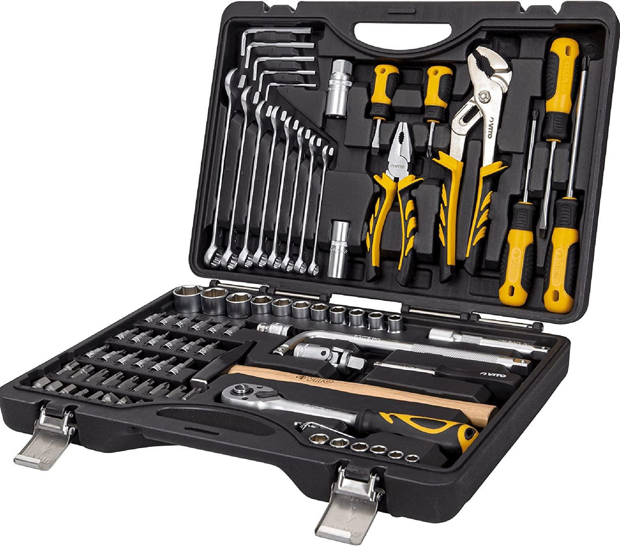 VITO Universal Werkzeugkoffer 84-teilig Werkzeug-Set Montage für den Profi, Monteur und Heimwerker, für den Profi, Monteur und Heimwerker - Werkzeugkasten,Werkzeugkiste,Werkzeugbox - Tools.de TP Profishop GmbH