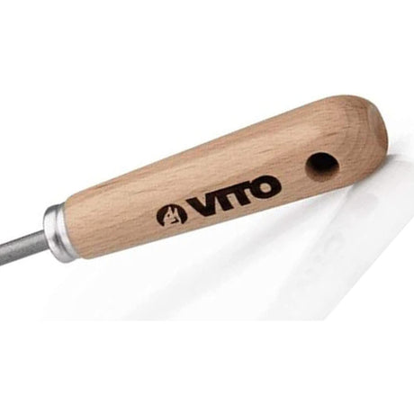 VITO Unkrauthacke mit Stiel - sehr stabile Spitzhacke - Stillänge 35cm - - Hacke zum Unkraut jäten - Hochwertig und traditionell handgeschmiedete Garten-Kleingeräte - Gartengeräte - Tools.de TP Profishop GmbH