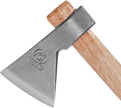 VITO Vintage Axt, Beil, Universalbeil / Axt mit stabilem Holzstiel 700g - Stahl Maße 160 x 100 x 40 - 25 mm - Spaltbeil - Handbeil - Spaltaxt - Hochwertige Stahl-Klinge, Handgeschmiedet in Portugal - Tools.de TP Profishop GmbH