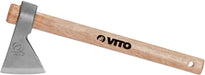 VITO Vintage Axt, Beil, Universalbeil / Axt mit stabilem Holzstiel 700g - Stahl Maße 160 x 100 x 40 - 25 mm - Spaltbeil - Handbeil - Spaltaxt - Hochwertige Stahl-Klinge, Handgeschmiedet in Portugal - Tools.de TP Profishop GmbH