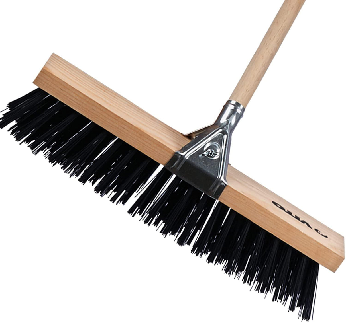 VITO VIVE50 VITO Straßenbesen mit Stiel - PVC-Borsten -verzinkter Metallkopf - robuster Industriebesen Besen - 50 cm breit - für Straße Boden Schnee - 120 cm lang - Gartenbesen - Tools.de TP Profishop GmbH