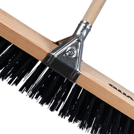 VITO VIVE50 VITO Straßenbesen mit Stiel - PVC-Borsten -verzinkter Metallkopf - robuster Industriebesen Besen - 50 cm breit - für Straße Boden Schnee - 120 cm lang - Gartenbesen - Tools.de TP Profishop GmbH