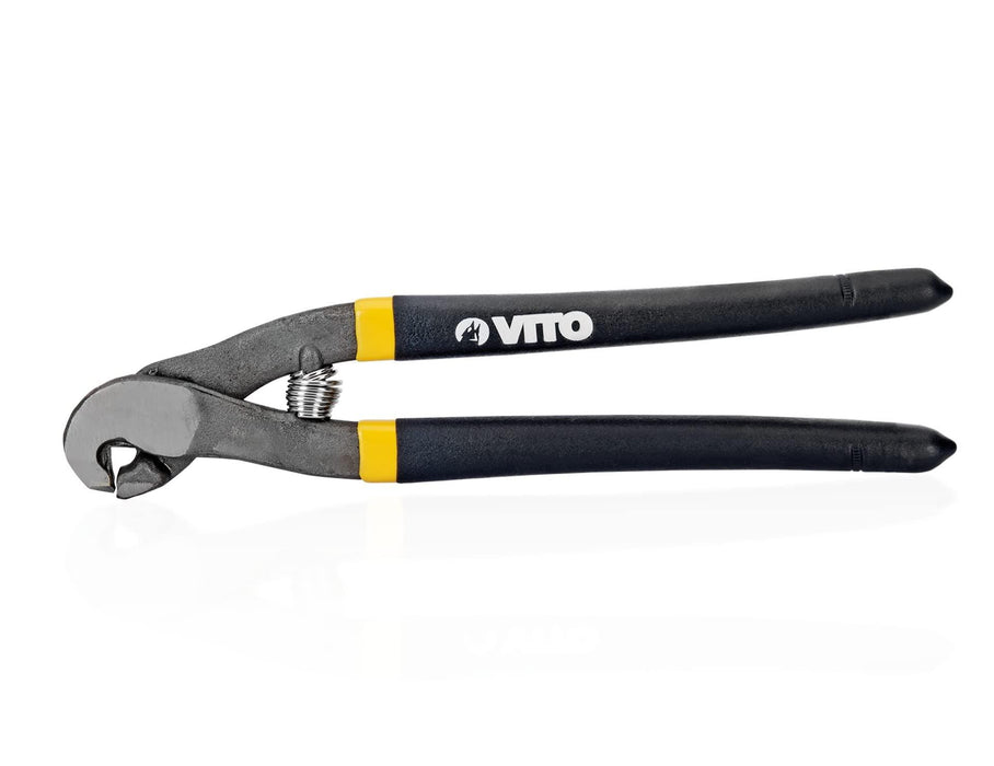 VITO Zange für Fliesenhalter für Keramik geeignet, Induktiv gehärtete Schneiden; - Chrom-Vanadium geschmiedeter Körper; - PVC-beschichteter Griff, schwarz/gelb - VITC - Tools.de TP Profishop GmbH