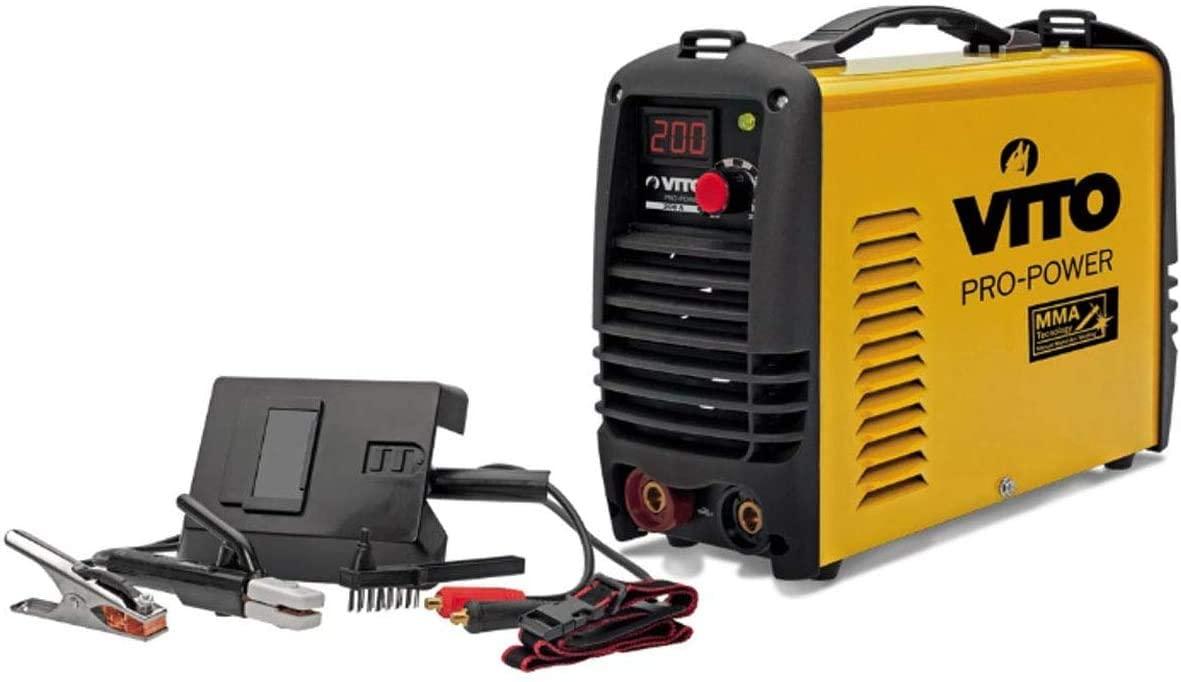 VITOn Schweißgerät Elektroden Inverter MMA 200 A Schweissgerät VITO Pro Power SET + Helm + Koffer - LED Anzeige - Tools.de TP Profishop GmbH