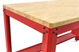 Werkbank mit Schubladen rot - 156 x 76 cm - Höhe einstellbar von ca. 88 bis 92 cm - Tools.de TP Profishop GmbH