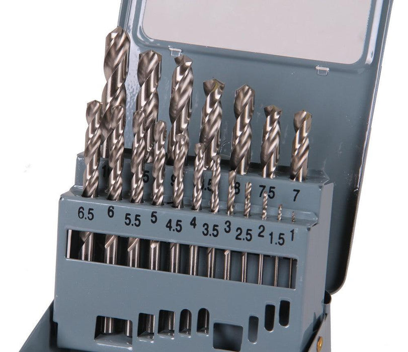 XPTools Bohrersatz 19 Teile DIN338 / Bohrer Set für Bohrmaschine / 135 Grad Split Point DR19KB - Tools.de TP Profishop GmbH