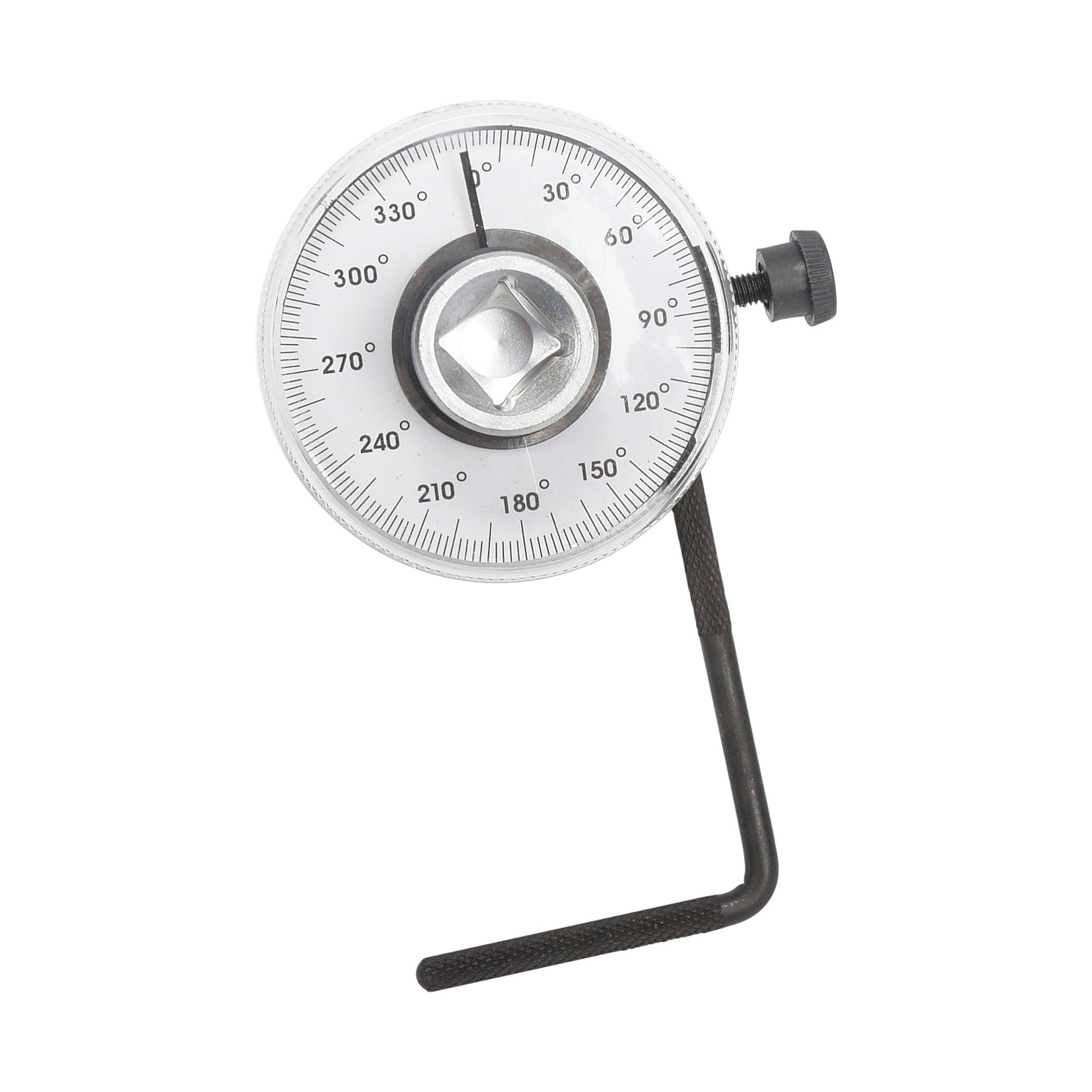 Gradenboog Auto, 3/8 Angle Gauge, Einstellbarer Winkel-Drehmomentmesser, 1/2 -Zoll-Antriebswinkel-Torsionsschlüssel. Messen Sie 1/2 Drehmomentschlüssel Im Auto-Messwerkzeug-Set 360 Dee mit Automat