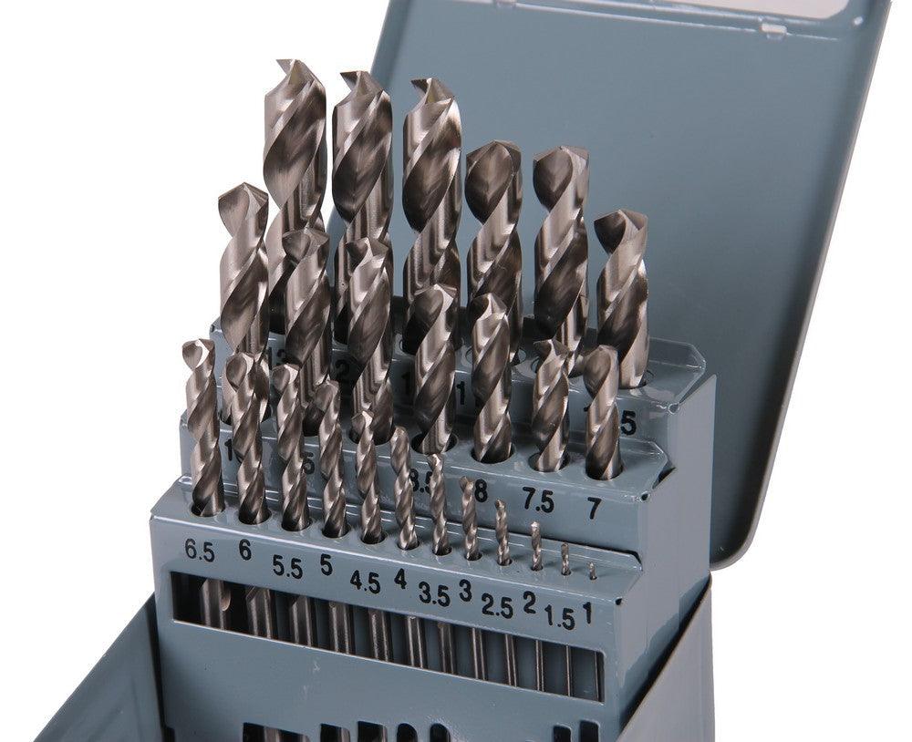 XPTools Spiralbohrer-Satz 25 Teile / Bohrer Set für Bohrmaschine / 135 Grad Split Point DR25KB - Tools.de TP Profishop GmbH