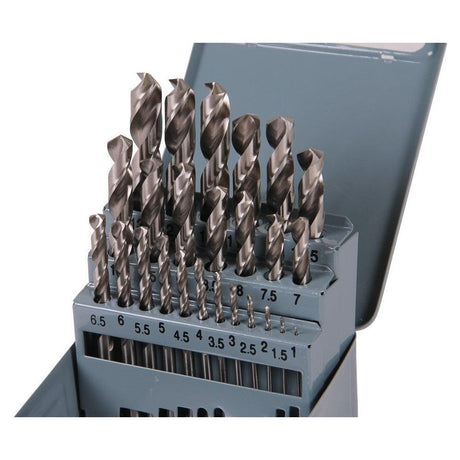 XPTools Spiralbohrer-Satz 25 Teile / Bohrer Set für Bohrmaschine / 135 Grad Split Point DR25KB - Tools.de TP Profishop GmbH