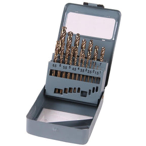 XPTools Spiralbohrer-Satz Kobalt HSS 19 Teile / Bohrer Set für Bohrmaschine DR19KBK - Tools.de TP Profishop GmbH