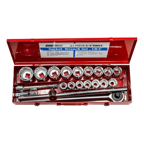 XPTools Steckschlüssel Satz 21 Teile Metrisch SW21MM - Tools.de TP Profishop GmbH