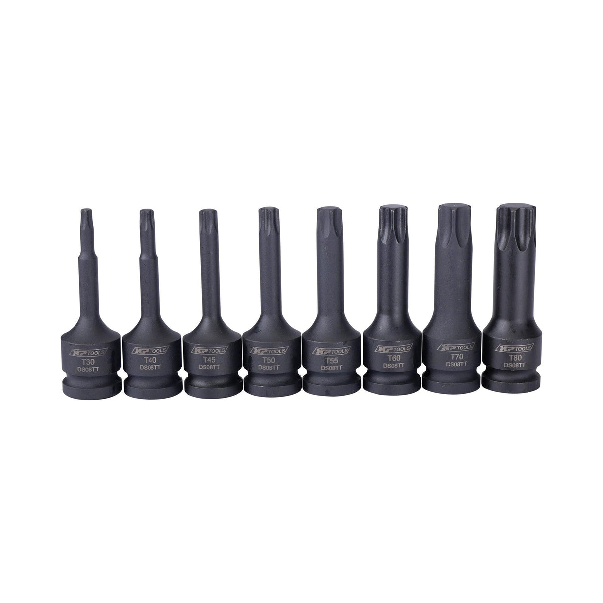 XPTools Torx-Bit-Einsatz 1/2" 8 Teile / Steckschlüssel Satz / Torx Biteinsatz-Set DS08TT - Tools.de TP Profishop GmbH