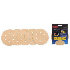 ZionAir 5x Schleifscheibe / Schleifscheiben mit Löcher Körnung P80 Ø 150 mm Klettband - P150VELH80 - Tools.de TP Profishop GmbH