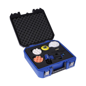 ZionAir Druckluftpoliermaschine 76mm / Pneumatischer Polierer / Exzenterschleifer / Mini Polierer mit hochwertigem Koffer AS3I - Tools.de TP Profishop GmbH
