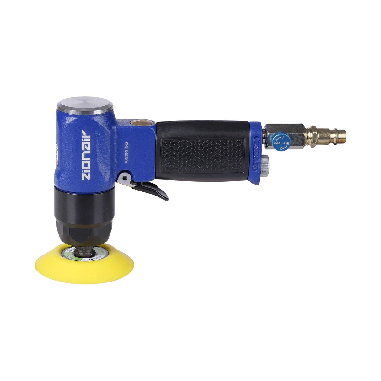 ZionAir Druckluftpoliermaschine 76mm / Pneumatischer Polierer / Exzenterschleifer / Mini Polierer mit hochwertigem Koffer AS3I - Tools.de TP Profishop GmbH