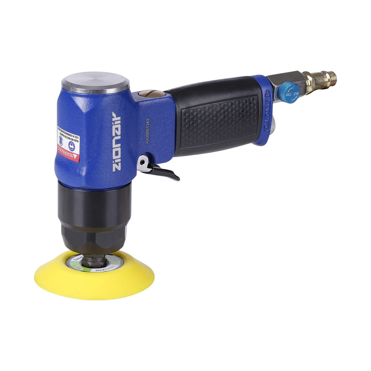 ZionAir Druckluftpoliermaschine 76mm / Pneumatischer Polierer / Exzenterschleifer / Mini Polierer mit hochwertigem Koffer AS3I - Tools.de TP Profishop GmbH
