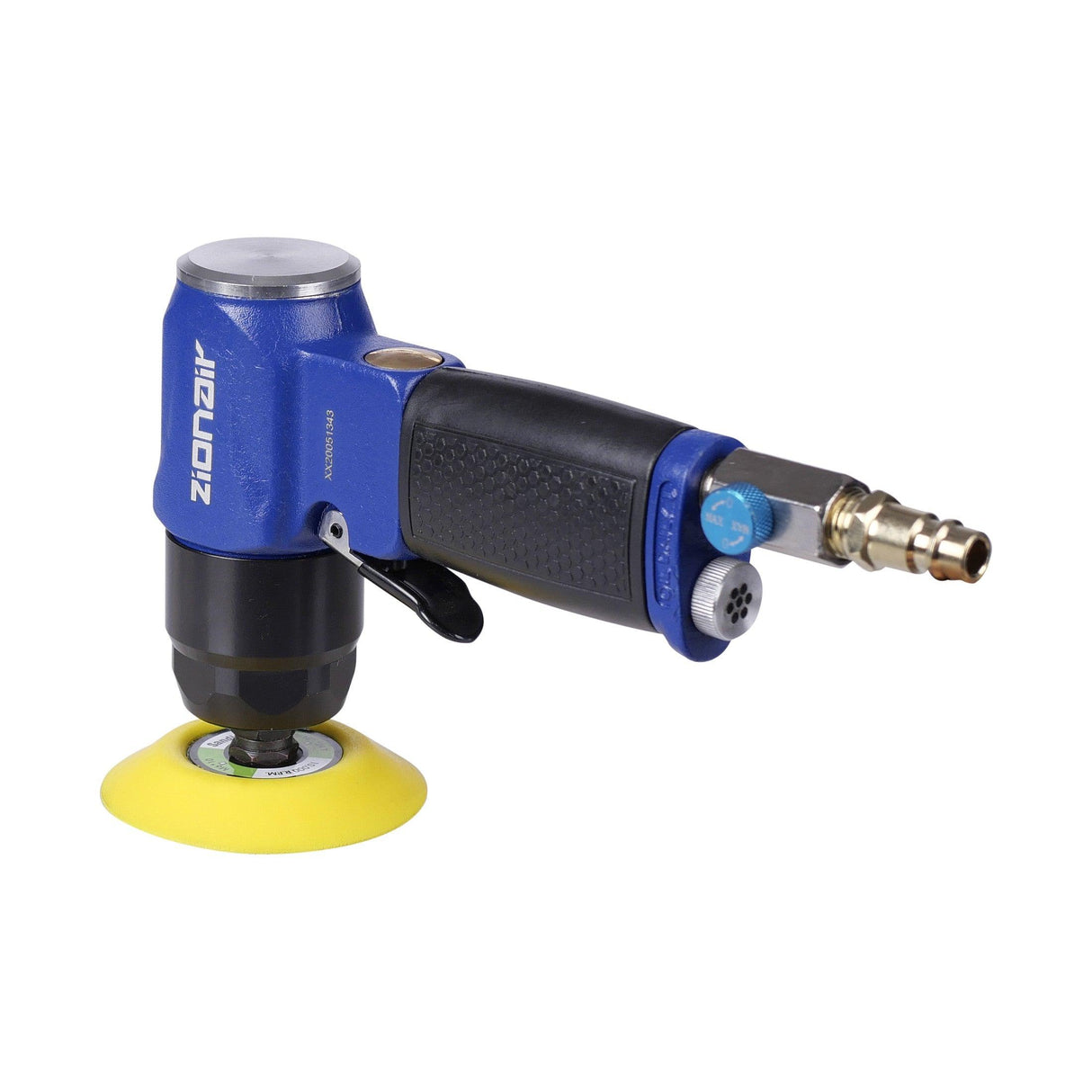 ZionAir Druckluftpoliermaschine 76mm / Pneumatischer Polierer / Exzenterschleifer / Mini Polierer mit hochwertigem Koffer AS3I - Tools.de TP Profishop GmbH