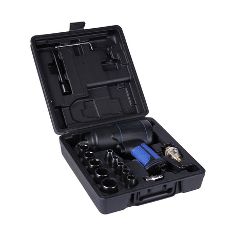 ZionAir Druckluftschrauber 1/2'' 610Nm mit Nüssen / Schlagschrauber im Koffer IW12C610S - Tools.de TP Profishop GmbH