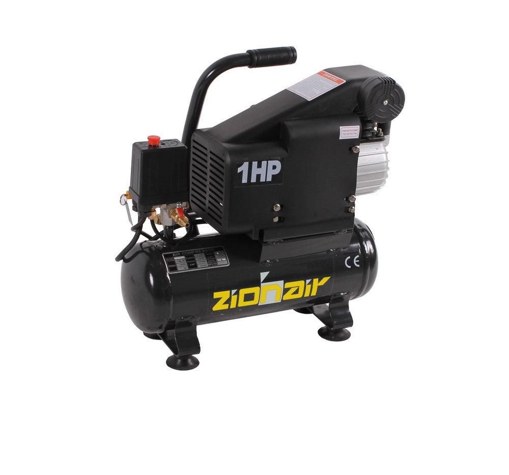 ZionAir kleiner 6L Kompressor 1PS 0,75KW 230V 8bar 6L Tank CP060T01 - Tools.de TP Profishop GmbH