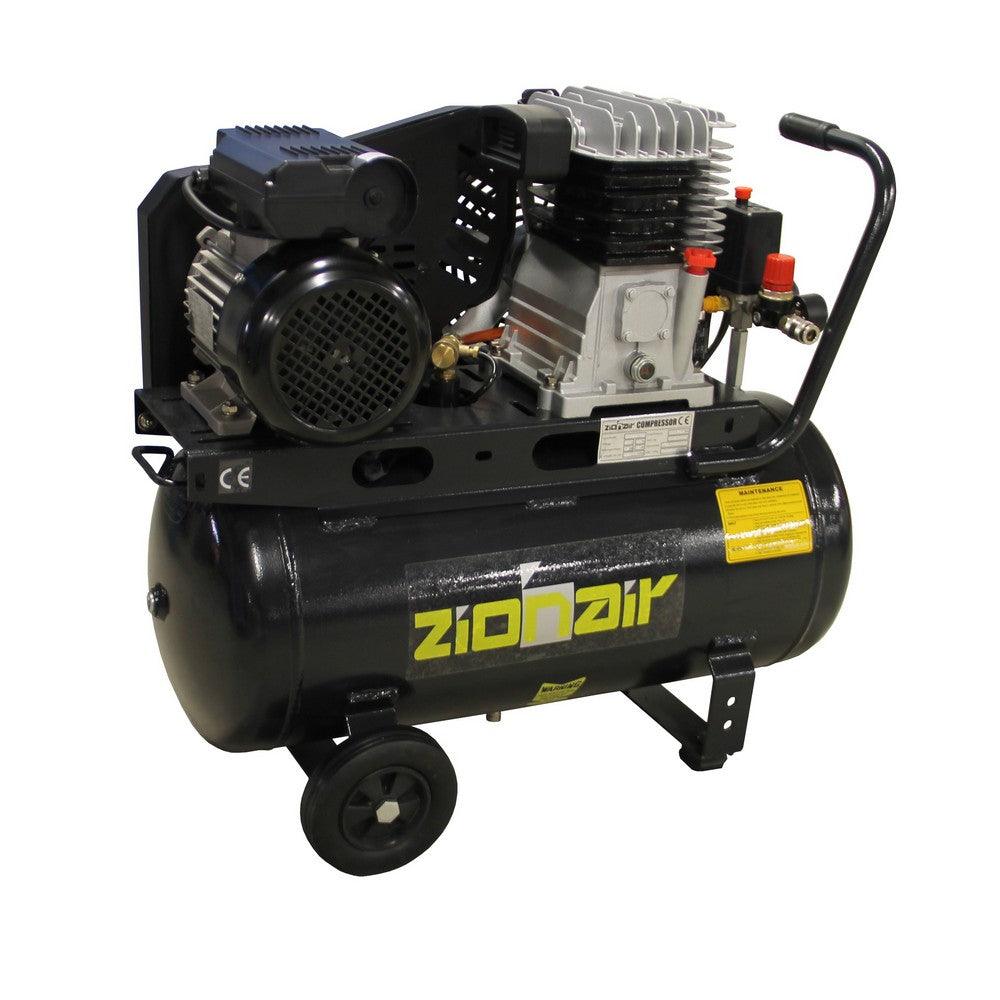 ZionAir Kompressor 50 Liter 3PS 2,2KW 230V 8bar 50ltr Tank