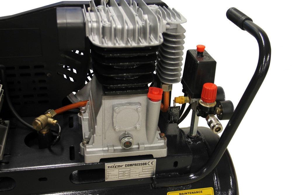ZionAir Kompressor 50 Liter 3PS 2,2KW 230V 8bar 50ltr Tank CP222T05 - Tools.de TP Profishop GmbH