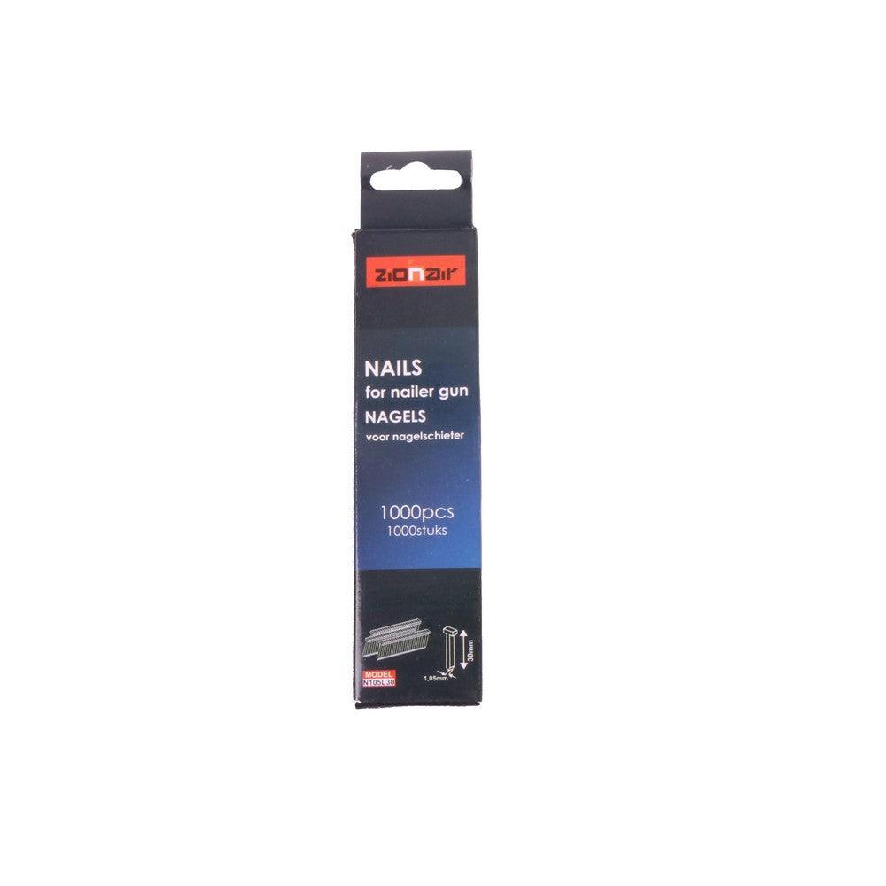 ZionAir Nägel für Nagelpistole 1000 Stück Länge 30 mm N105L30 - Tools.de TP Profishop GmbH