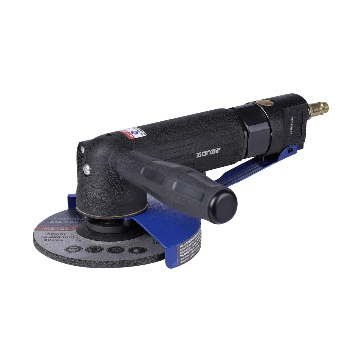 ZionAir Pneumatischer Winkelschleifer 125mm Scheibe / Druckluftwinkelschleifer / Schleifmaschine 11000 U/min AG5X - Tools.de TP Profishop GmbH