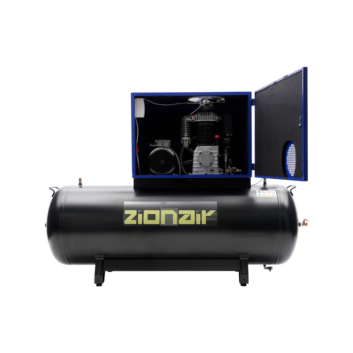 ZionAir Profi Kompressor Silent 5,5kW 400V 11bar 500 Liter Tank Stern-Dreieck CP55S500SD - Tools.de TP Profishop GmbH